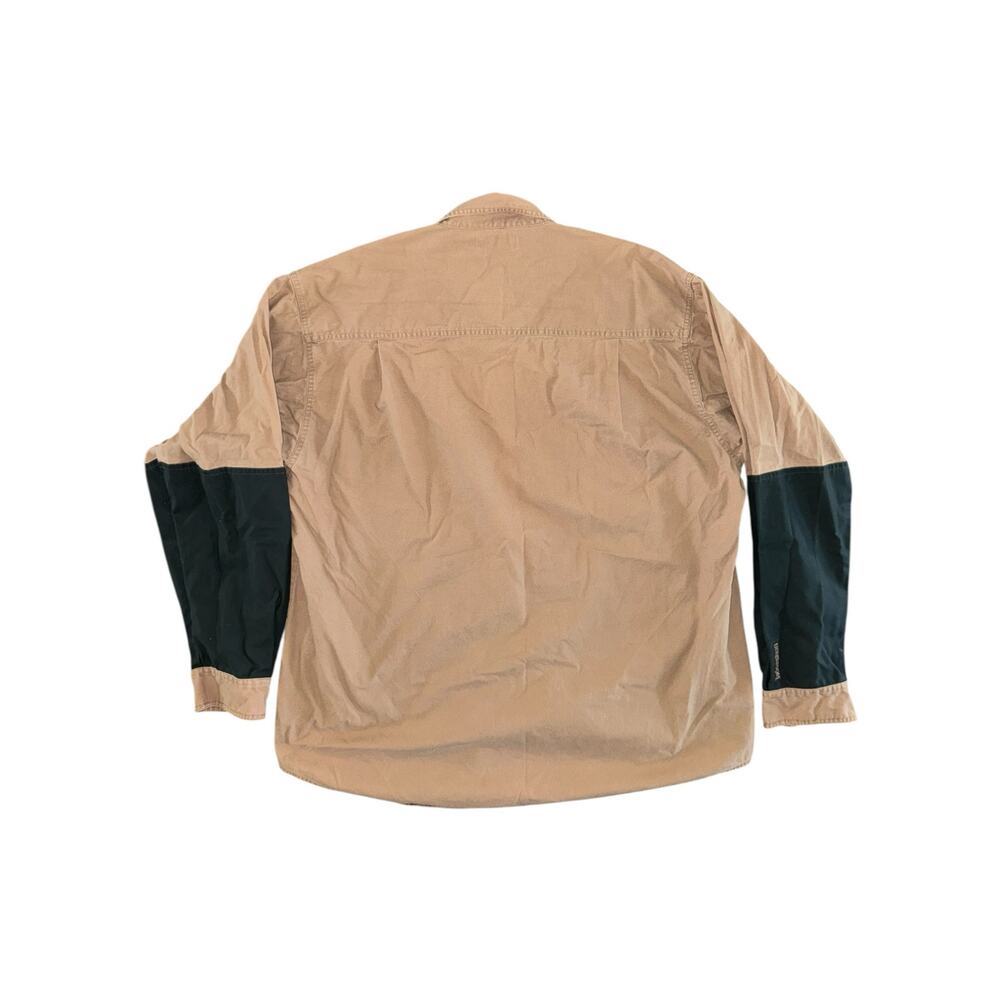 Columbia Gilchrist Club Hunting Shirt XL Tan Black Cotton Quilted Shoulder Patch - Picture 8 of 12
